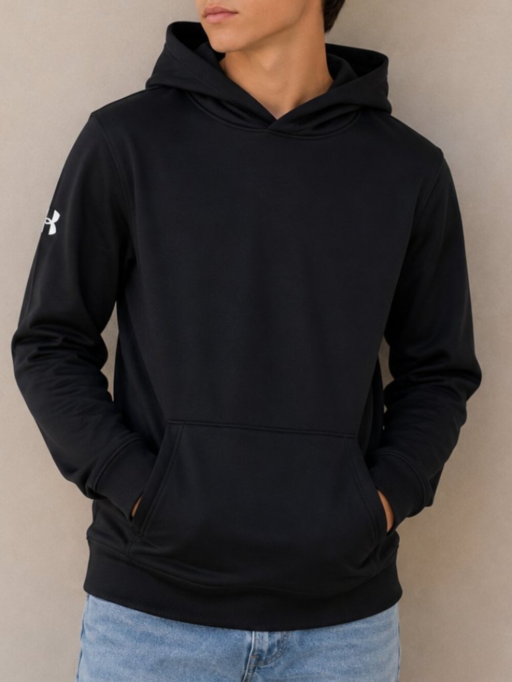 Under Armour Boys Storm Fleece Hoodie (Black)